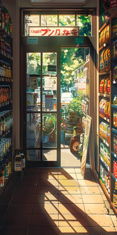 Japanese Convenience Store 8K Ultra HD Phone Wallpaper