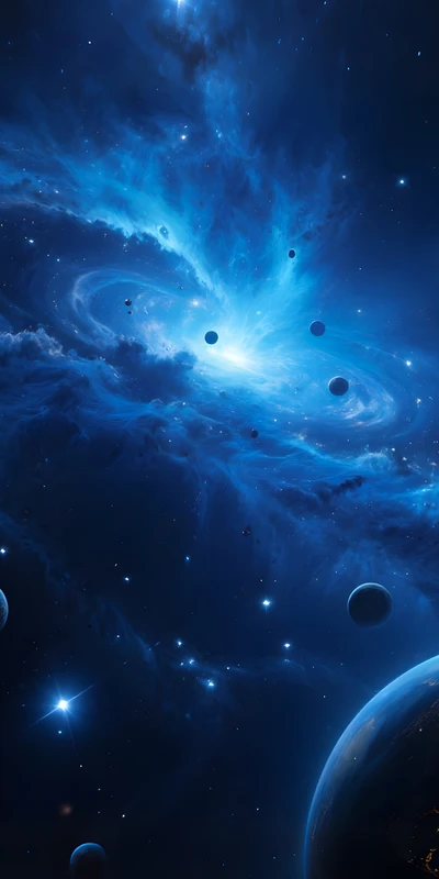 Cosmic Galaxy Nebula 8K Ultra HD Phone Wallpaper