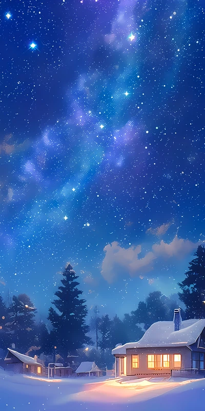 Japanese Winter Cottage 4K 8K Ultra HD Wallpaper Collection - Pack with 4 wallpapers for $1