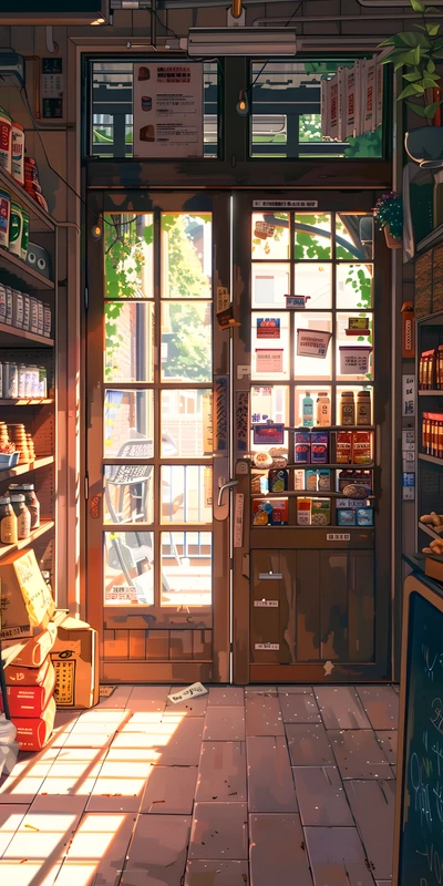Kolekce 4K a 8K fotografií japonského obchodu konbini - Pack with 4 wallpapers for $1