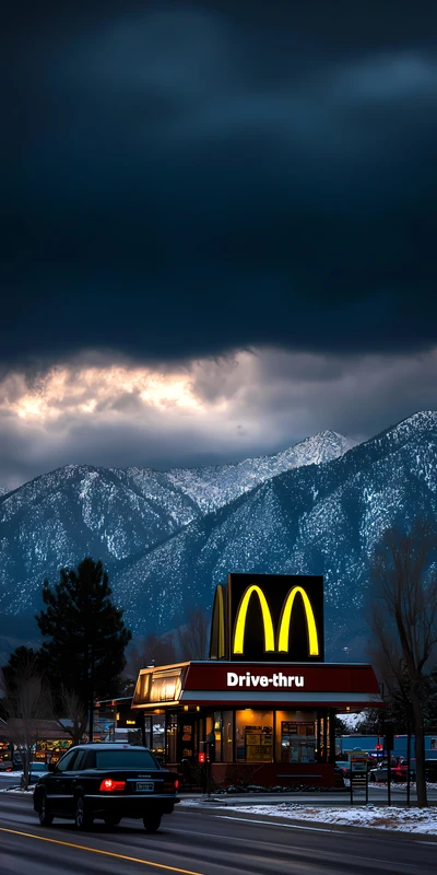 American Fast Food Drive-Thru 4K 8K Ultra HD Wallpaper Collection - Pack with 3 wallpapers for $1