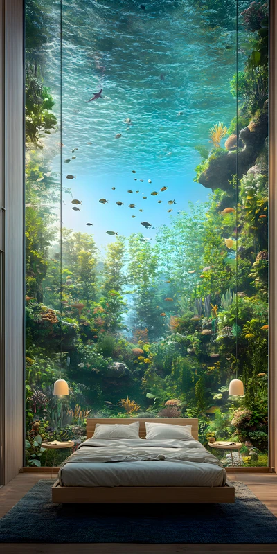 Underwater Forest Coral Reef Ocean 4K 8K Ultra HD Wallpaper Collection - Pack with 3 wallpapers for $1