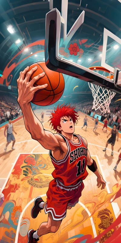 Anime Basketball Player 8K Ultra HD Phone Wallpaper
