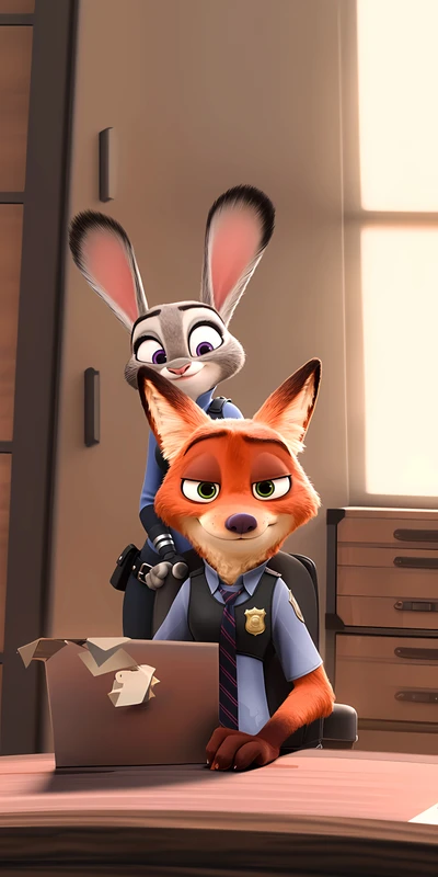 Zootopia Police Officers 8K Ultra HD Phone Wallpaper