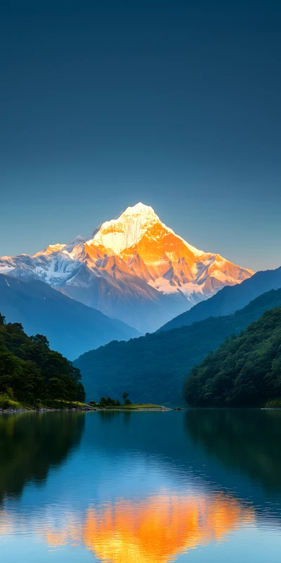 Alpine Mountain Peak 8K Ultra HD Phone Wallpaper