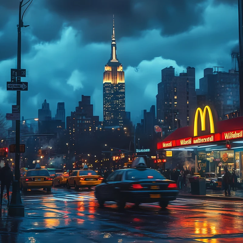 Urban Night Cityscape 4K Desktop Wallpaper