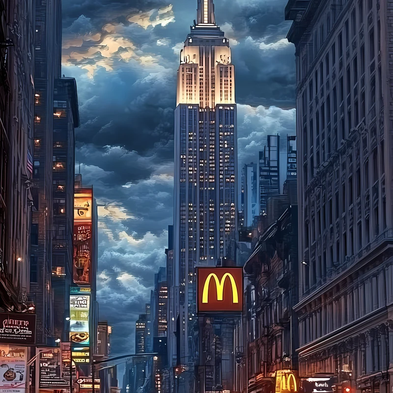 Urban New York City Night 8K Ultra HD Phone Wallpaper