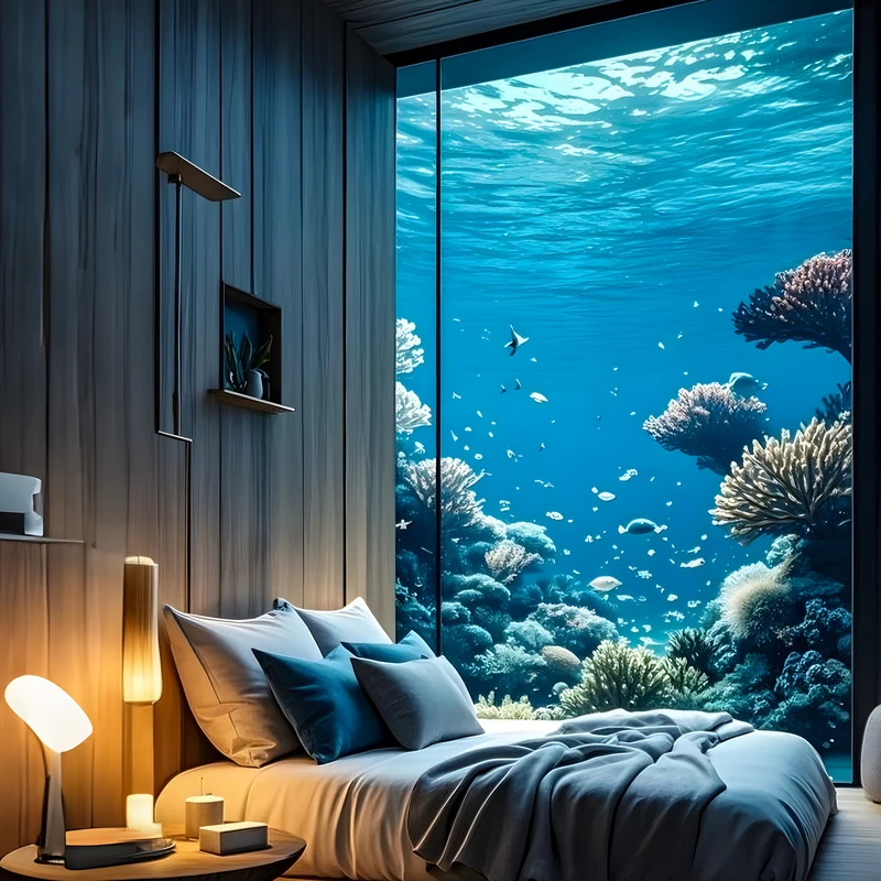 Fondo de pantalla 8K Ultra HD moderno bajo el agua para móvil