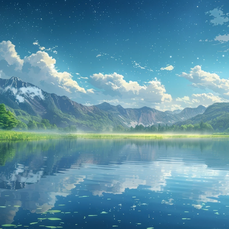Oriental Art Bergmeer 8K Ultra HD Desktop Wallpaper