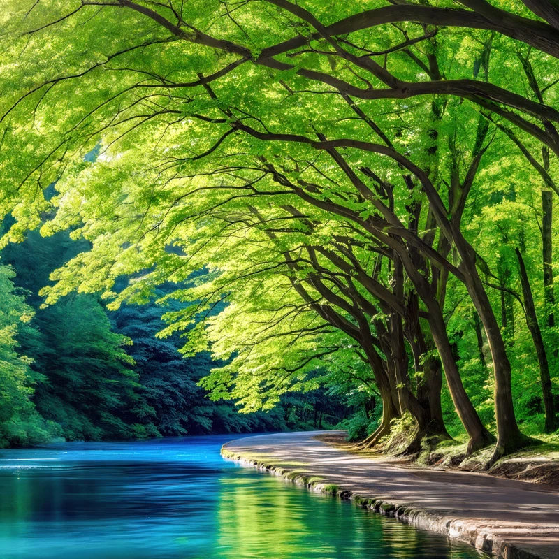 Paisagem de Floresta Japonesa 4K Wallpaper para Desktop