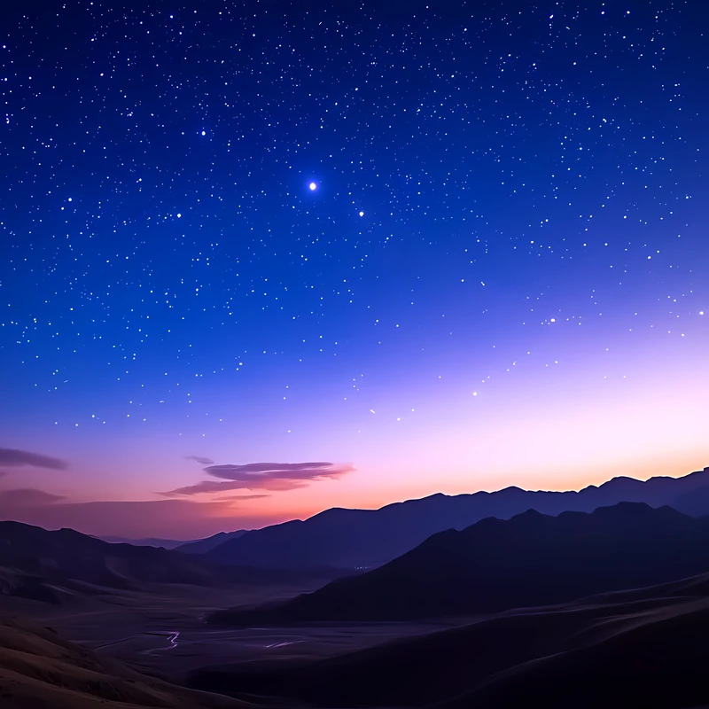 Paysage stellaire du désert 4K - Fond d'écran