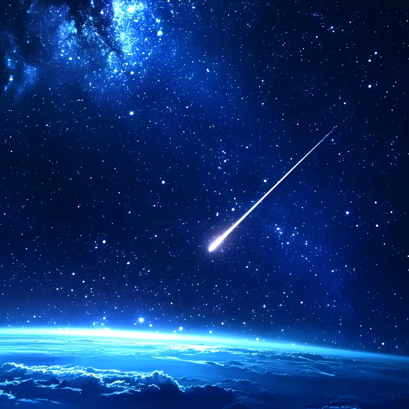 Orage de météores cosmique 4K Wallpaper