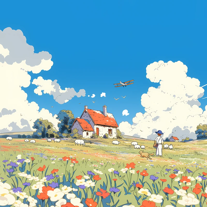 Japanese Style Cottage Garden 4K Phone Wallpaper