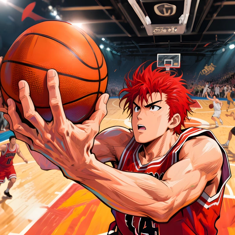 Anime-baskettuottaja 4K-työpöytätausta