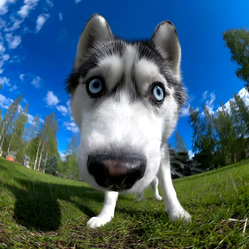 Fond d'écran 4K réaliste de chien husky