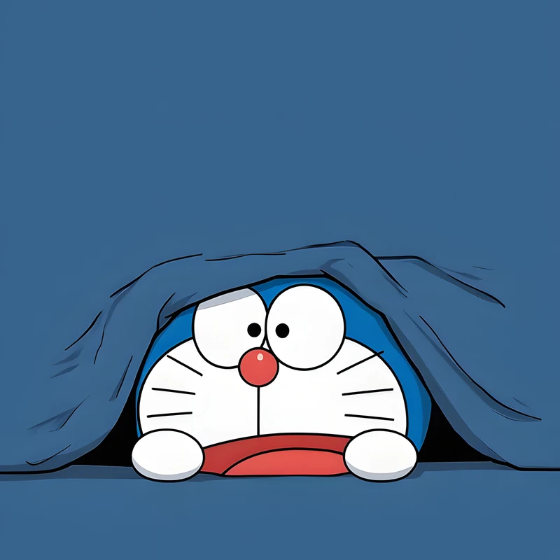 Anime Doraemon katsomassa 8K Ultra HD puhelimen taustakuva