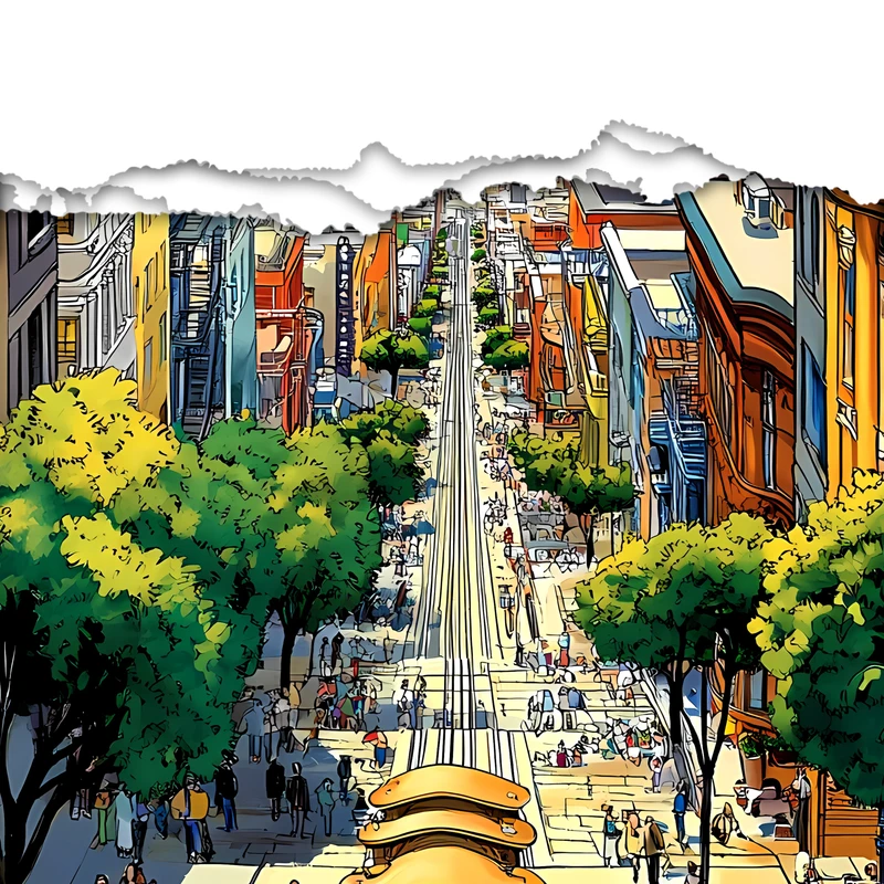 San Francisco Cable Car 8K Ultra HD Telefoonachtergrond