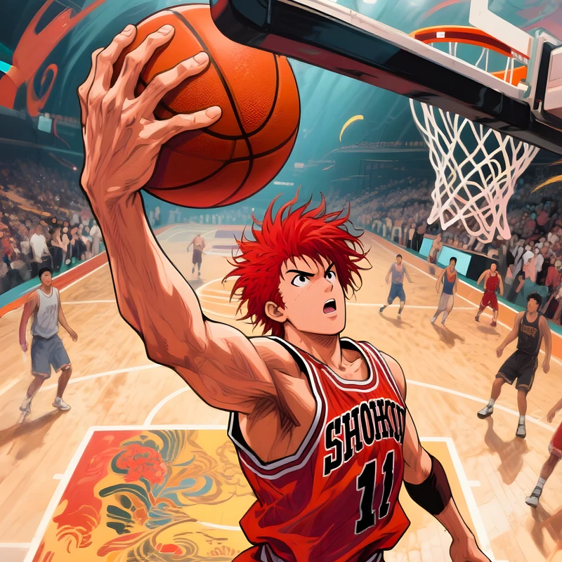 Anime-baskettuottaja 8K Ultra HD -puhelinkuvakuvat