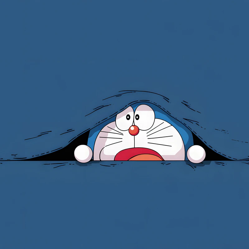 Anime Doraemon-näkemä 4K-työpöytätaustakuva