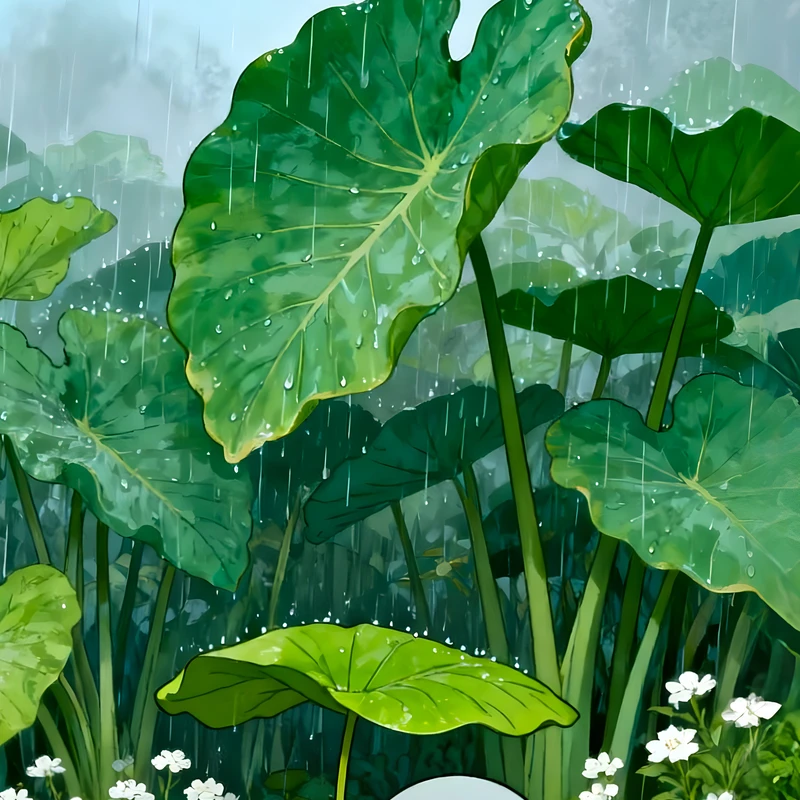 Anime-aurinkoisen puistossa 8K Ultra HD-mobiilipohjat