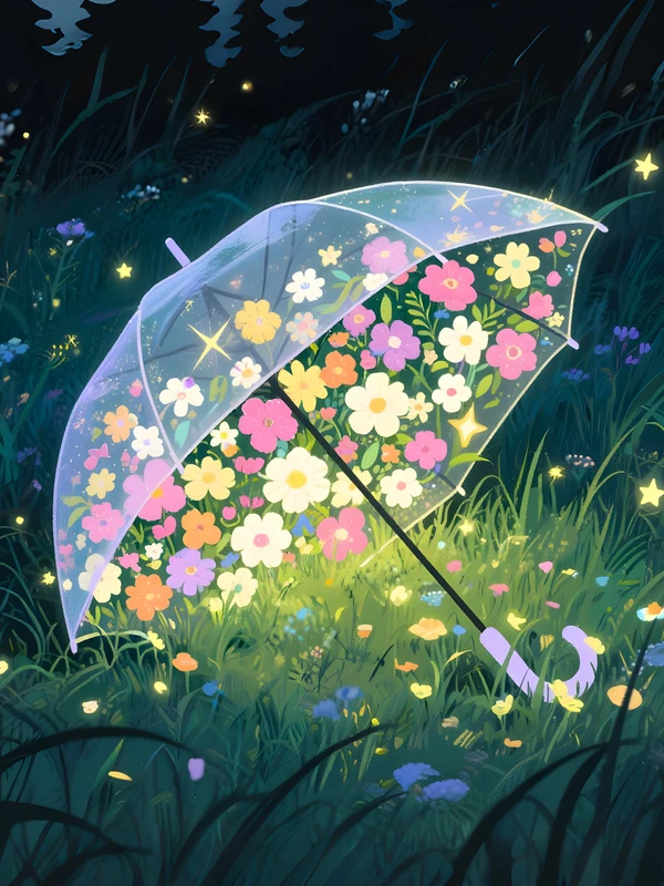 Japanese Floral Umbrella 4K 8K Ultra HD Wallpaper Collection - Pack with 3 wallpapers for $1