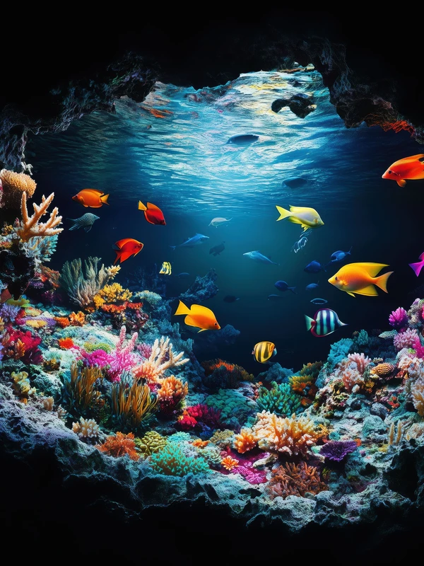 Tropical Coral Reef 4K Desktop Wallpaper