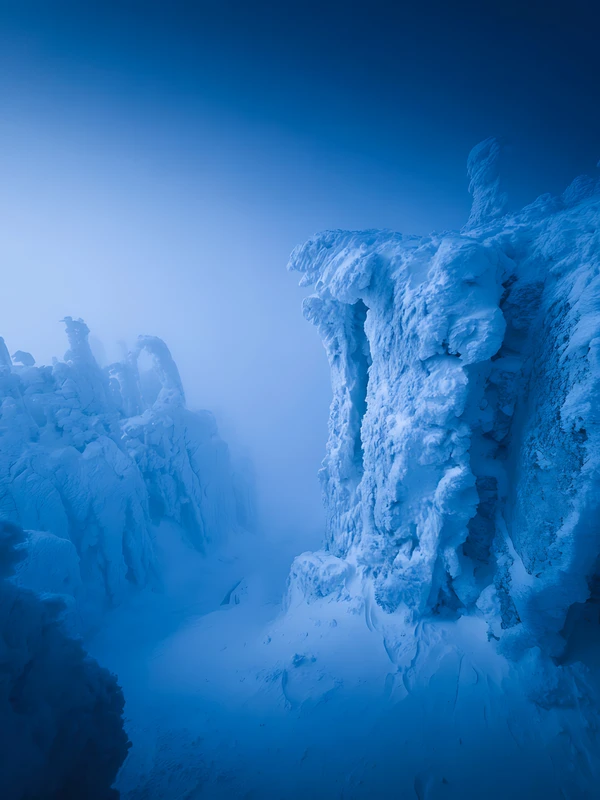 Japanese Winter Ice Caves and Snowscapes 4K 8K Ultra HD Wallpaper Collection - Pack with 3 wallpapers for $1