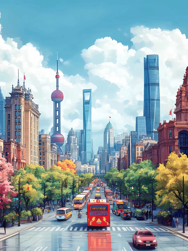 Chinese Urban Cityscape 4K Desktop Wallpaper