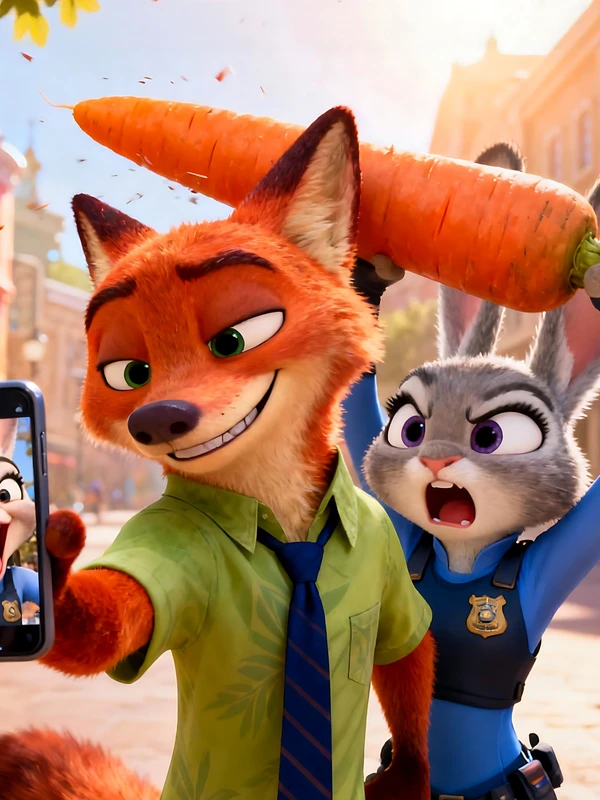 Zootopia Fox and Rabbit 4K and 8K Ultra HD Wallpaper Collection - Pack with 3 wallpapers for $1