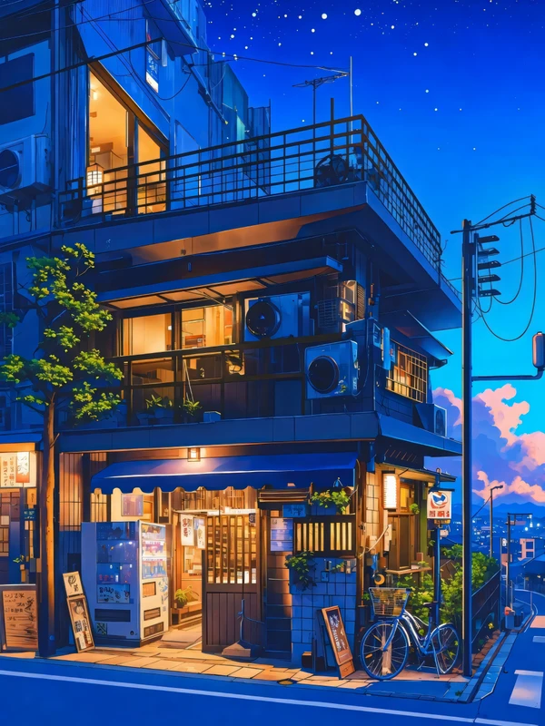 Japanese Urban Night Street 8K Ultra HD Desktop Wallpaper