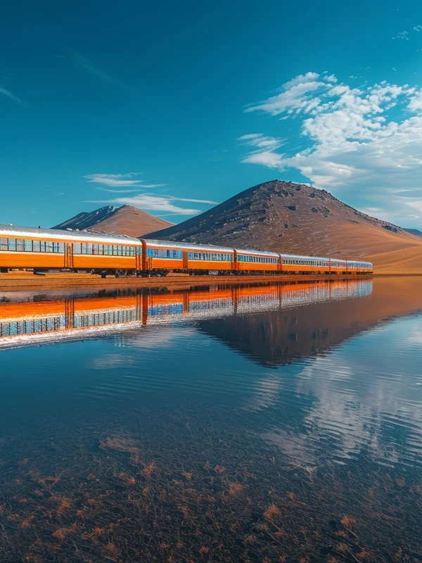 Desert Train 8K Ultra HD Desktop Wallpaper