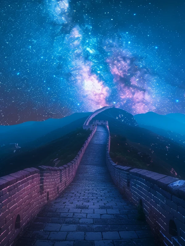 Chinese Night Sky Milky Way 8K Ultra HD Desktop Wallpaper